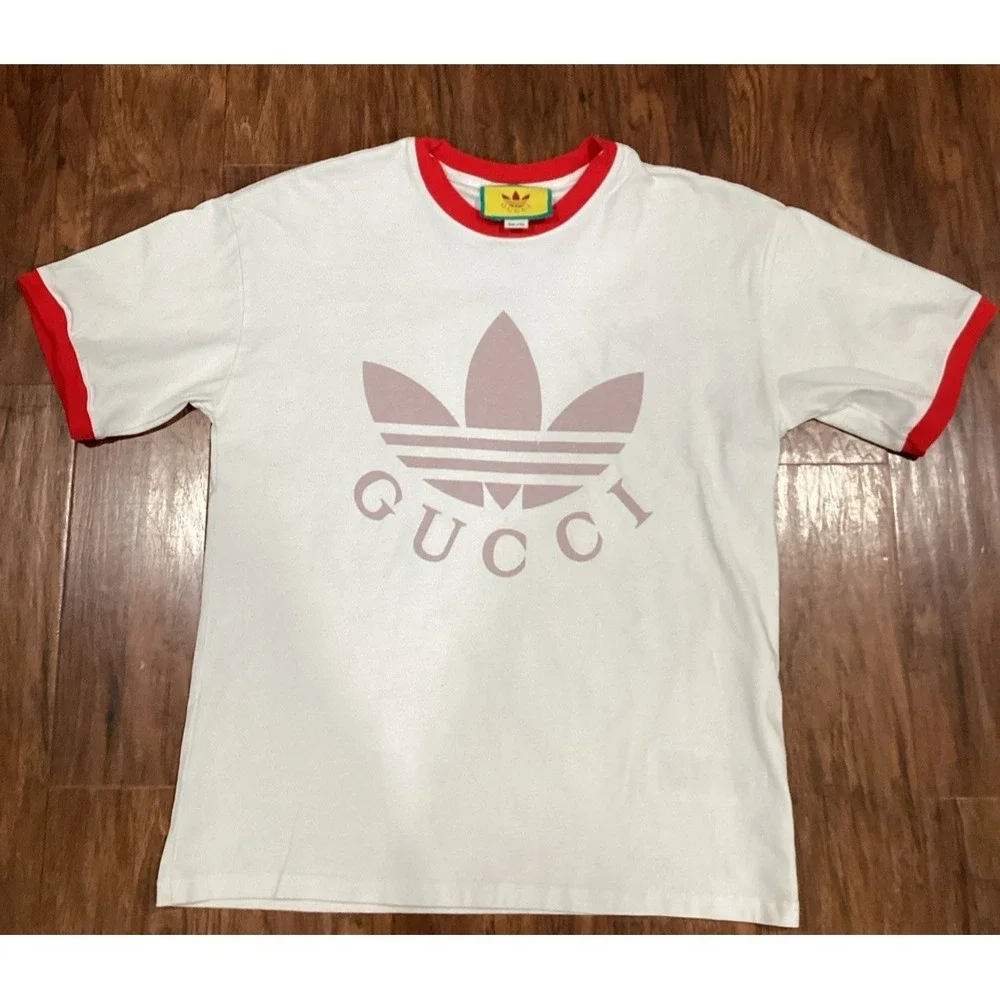 GUCCI T-shirt Cotton White Size Small Luxury brand High Quality Men's Pre-owned